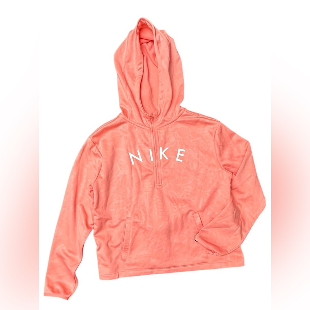 XL Girls Thermal Nike Pink Patterned Hoodie